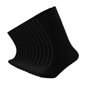 Soxy Mens Mid Calf Bamboo Socks (Pack of 12) / Black